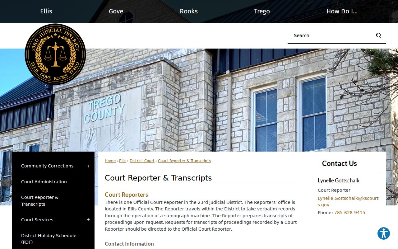 Rooks County court case records transcript information