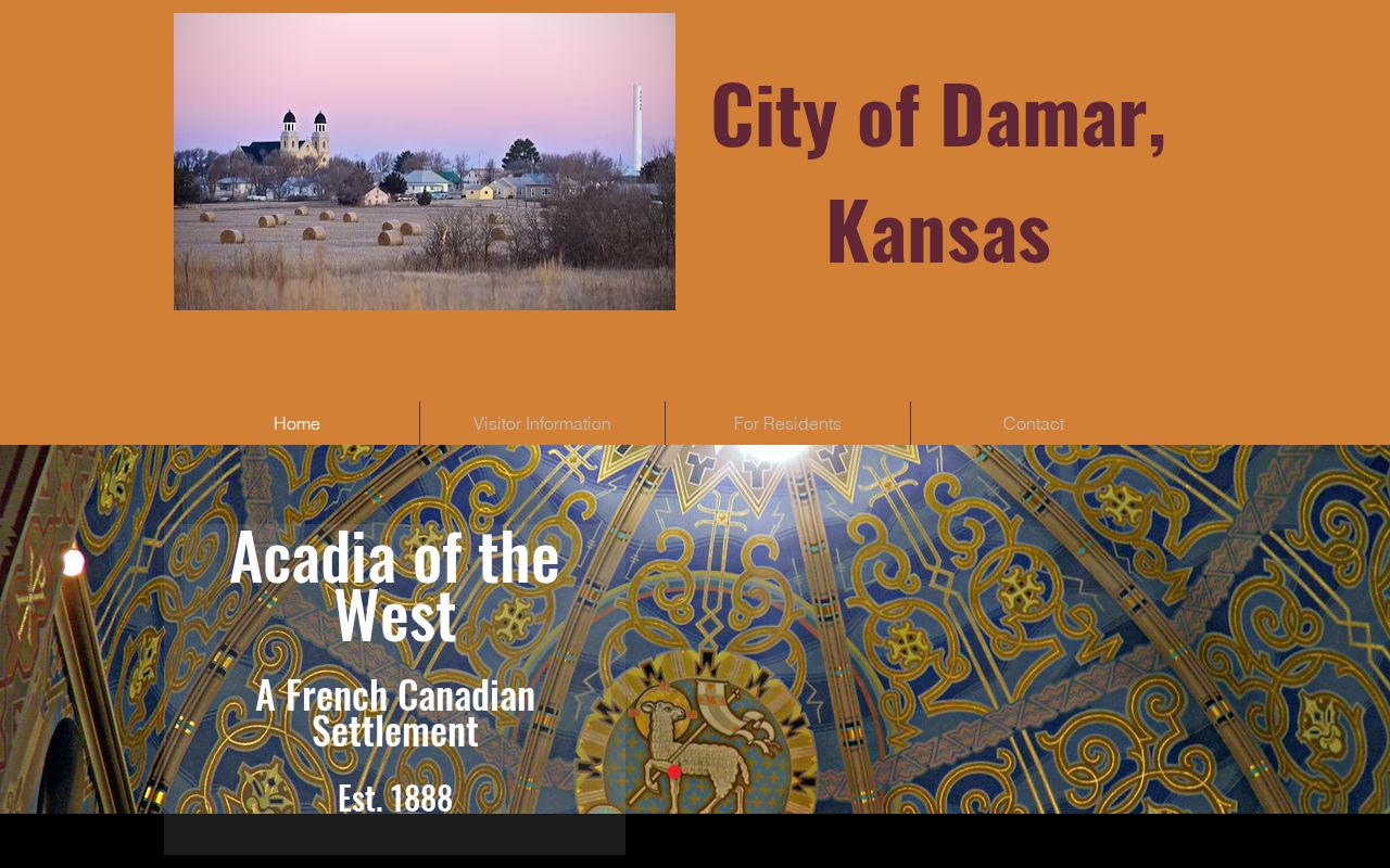 Damar court records official city home and Main Street context