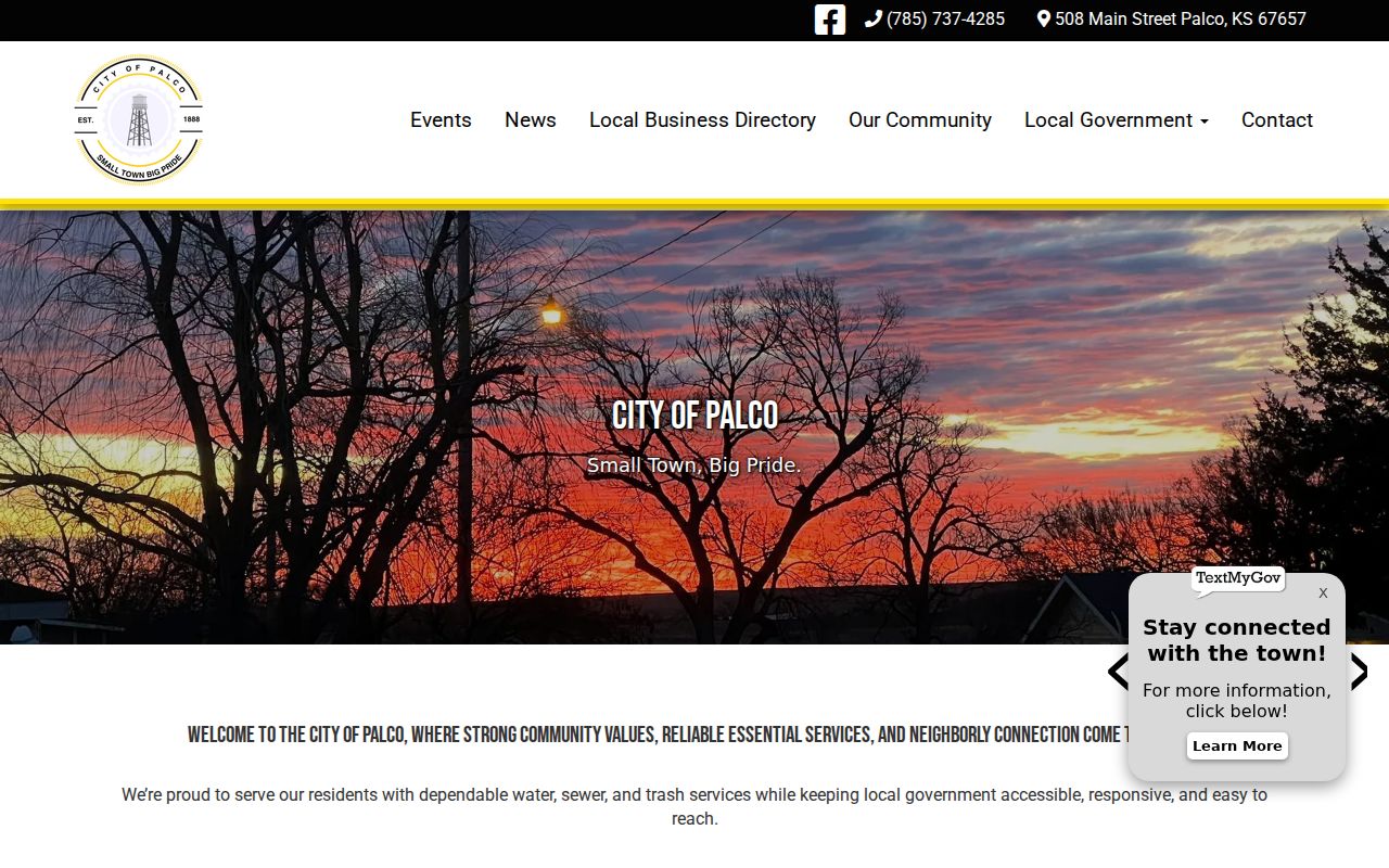 Palco court records official city home and civic calendar