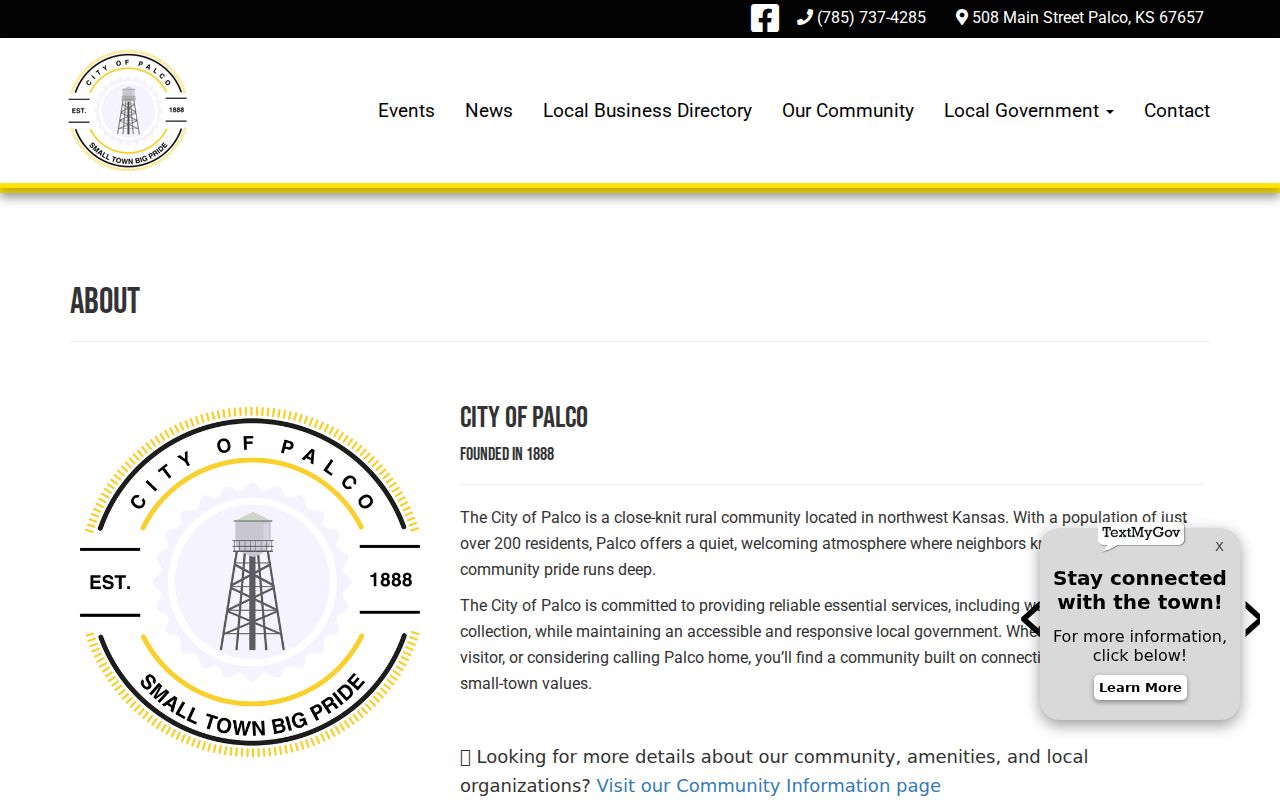 Palco court records city clerk and office contact page